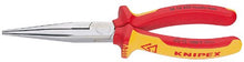 Load image into Gallery viewer, KNIPEX Tools - Long Nose Pliers With Cutter, Multi-Component, 1000V Insulated (2616200)