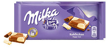 Load image into Gallery viewer, Milka Happy Cow Chocolate Bar Candy Alpenmilch Original German Chocolate 100g/3.52oz (Pack of 2)