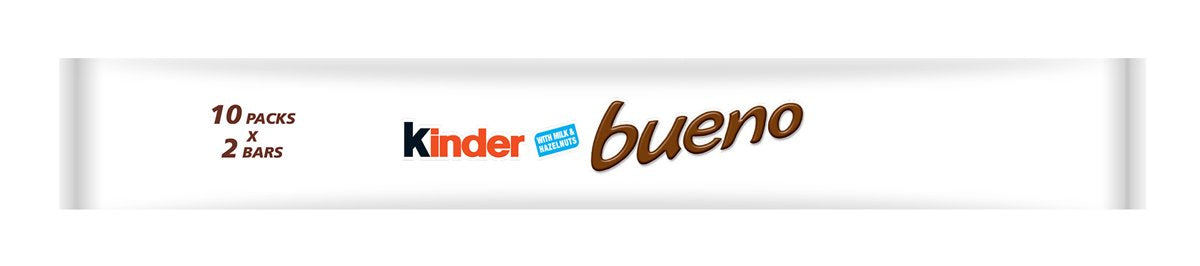 Kinder Bueno bar, Hazelnut, 1.51 Ounce (Pack of 10)