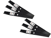 Load image into Gallery viewer, Rotary 1127 6 Mower Blades for John Deere Windsor AYP Husqvarna 16” Length 2” Width .1870” Thickness 11/16” Center Hole Fits 46in. Deck