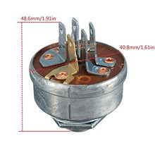 Load image into Gallery viewer, Allgreen Ignition Switch Ignition Lock Start Switch with 2 Keys 5 Pin for Motor Tractor Lawn Mower, for Husqvarna 725-0267 725-0267A 925-0267 925-0267A