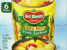 Load image into Gallery viewer, Del Monte Fruit Cocktail Cans, 15 Oz, 6 Count