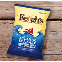 Load image into Gallery viewer, Keogh's Atlantic Sea Salt and Irish Cider Vinegar Crisps 50g x 3