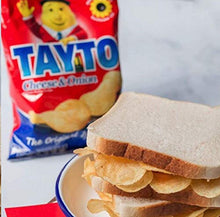 Load image into Gallery viewer, Tayto Cheese and Onion flavour crisps from Ireland (24x25g Packs)