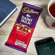 Load image into Gallery viewer, Cadbury, Dairy Milk Chocolate Bar, Fruit & Nut, 3.5 oz