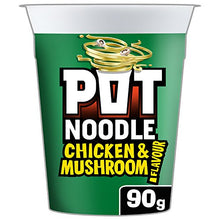 Load image into Gallery viewer, Pot Noodle Chicken and Mushroom 90 g (Pack of 12)