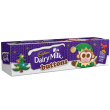 Load image into Gallery viewer, Cadbury Christmas Candy 12 x Christmas Buttons Tube 72g Bulk Buy