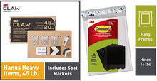 Load image into Gallery viewer, Command Large Picture and Frame Hanging Strips Heavy Duty, Holds up to 16 lbs, 4-Pairs