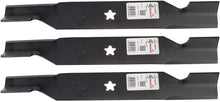 Load image into Gallery viewer, 3 Rotary Mower Bagging Blades Fit AYP/Roper/Sears/ Husqvarna 187256 187255 532187256 GTH26K54T MZ5424S YTH26V56