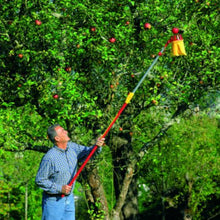 Load image into Gallery viewer, WOLF-Garten Fruit Picker with cutting blade and soft cloth catching-bag RGM