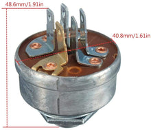 Load image into Gallery viewer, Allgreen Ignition Switch Ignition Lock Start Switch with 2 Keys 5 Pin for Motor Tractor Lawn Mower, for Husqvarna 725-0267 725-0267A 925-0267 925-0267A