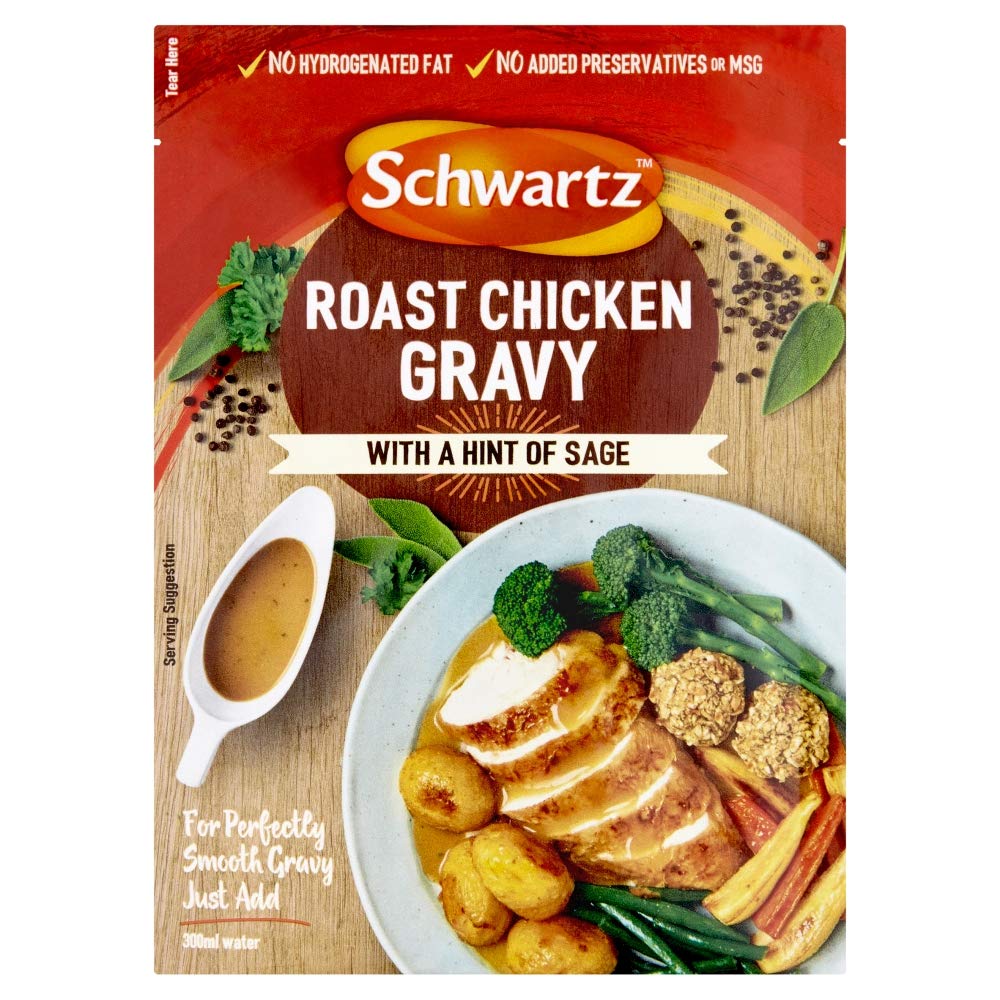Schwartz Classic Gravy Mix 26g – Rich & Smooth Gravy In 5 Minutes, Serves 4-6, No Artificial Colours Or MSG