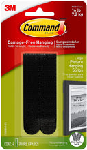 Load image into Gallery viewer, Command Large Picture and Frame Hanging Strips Heavy Duty, Holds up to 16 lbs, 4-Pairs