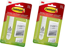Load image into Gallery viewer, Command Large Picture and Frame Hanging Strips Heavy Duty, Holds up to 16 lbs, 4-Pairs