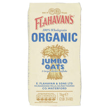 Load image into Gallery viewer, Flahavans Organic Jumbo Oats 1kg