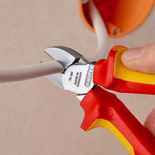 Load image into Gallery viewer, Knipex 70 06 160 SB Diagonal Cutter 6,3" chrome plated/VDE-tested in blister packaging