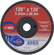 Load image into Gallery viewer, Rotary 10070 Vortex Trimmer Line .130 x 120' Sm Spool, Black
