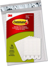 Load image into Gallery viewer, Command Large Picture and Frame Hanging Strips Heavy Duty, Holds up to 16 lbs, 4-Pairs