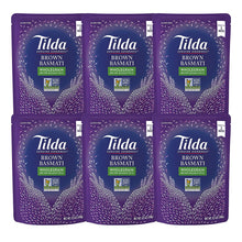 Load image into Gallery viewer, Tilda Legendary Rice Steamed Basmati, Brown, 8.5 Ounce (Pack of 6)