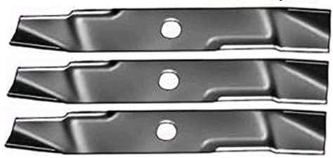 ISE Replacement Set of 3 Mulching Lawnmower Blades for Murray, Replaces Part Numbers: 56631E701, 656631
