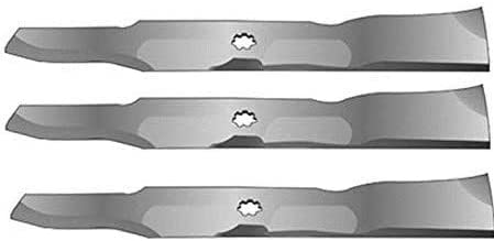 ISE Replacement Set of 3 Lawnmower Blades for John Deere, Replaces Part Numbers: GX21380, GY20679, GY20684