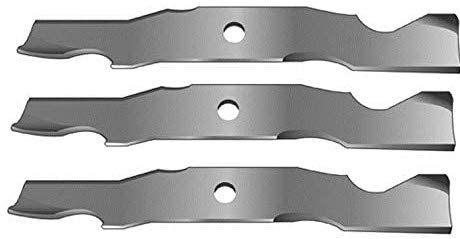 ISE Replacement Set of 3 Heavy Duty Lawnmower Blades for Cub Cadet, Replaces Part Numbers: 742-04068, 759-04047, 759-4047, 942-04068