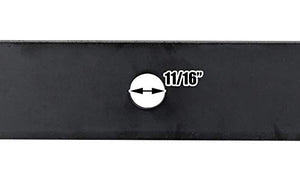 Rotary 1127 6 Mower Blades for John Deere Windsor AYP Husqvarna 16” Length 2” Width .1870” Thickness 11/16” Center Hole Fits 46in. Deck