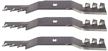 ISE Replacement Set of 3 Blades for Cub Cadet, Replaces Part Numbers: 742-04053, 742-04053A, 942-04053-X, 942-04053A, 942-04053B, 942-04053C
