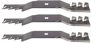 ISE Replacement Set of 3 Blades for Cub Cadet, Replaces Part Numbers: 742-04053, 742-04053A, 942-04053-X, 942-04053A, 942-04053B, 942-04053C