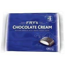 Frys Chocolate Cream 4 Pack 196g - Pack of 6 by Fry's