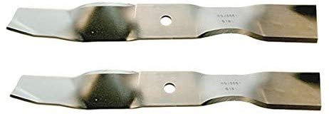 ISE Replacement Set of Two Lawnmower Blades for John Deere, Replaces Part Numbers: AM141040, M112991, M154158