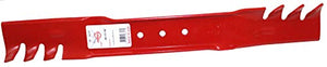 Rotary #6317 Copperhead Toothed Mulching Lawn Mower Blade Set - 2 Blades