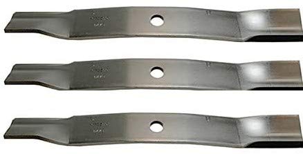 ISE Replacement Set of Three Lawnmower Blades for John Deere, Replaces Part Numbers: M128485, M133381, TCU15881