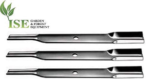 ISE Replacement Set of Three Lawnmower Blades for John Deere, Replaces Part Numbers: AM102402, AM38314, M141786, M80783