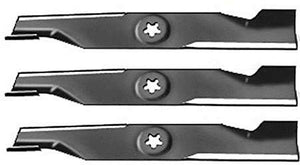 ISE Replacement Set of 3 Blades for AYP & Husqvarna, Replaces Part Numbers: 173920, 180054, 532180054, 532 17 39-20, 532 18 00-54
