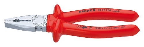 Knipex 0307200 Combination Pliers, 1000 Volt Rated, 8 Inch
