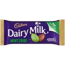 Cadbury Dairy Milk Mint Crisp 54g Chocolate Bar from Ireland