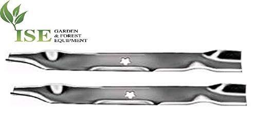 ISE Replacement Set of 2 Lawnmower Blades for Husqvarna, Replaces Part Numbers: 532 13 41-48, 532134148