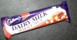Cadbury Whole Nut Chocolate Bar 100g England (6 Pack)