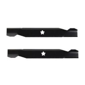 (2 Pack) Aftermarket Premium Replacement XHT Lawn Mower Deck Blade fits Poulan 532137380 | 17-3/8" x 2-1/4" / 5 Point Star