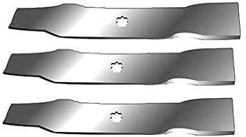 ISE Replacement Set of 3 Blades for John Deere, Replaces Part Numbers: AM137757, AM141035, GX21784, GY20852
