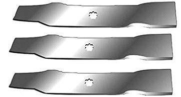 ISE Replacement Set of 3 Blades for John Deere, Replaces Part Numbers: AM137757, AM141035, GX21784, GY20852