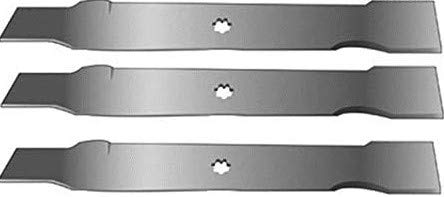 ISE Set of 3 Lawnmower Mulching Blades for John Deere, Replaces Part Numbers: GX22151 AM141033 42