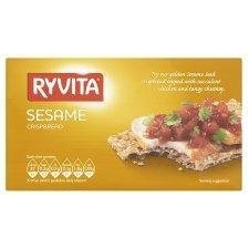 Ryvita Wholemeal Rye Crisp Bread Sesame Seed 250g - Pack of 6 by Ryvita