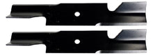 Load image into Gallery viewer, USA Mower Blades U11185BP (2) Extra High-Lift for Simplicity 5021227ASM Scag 482878 A48108 Length 18 in. Width 3 in. Thickness .200 in. Center Hole 5/8 in. 36in. 52 in. Deck
