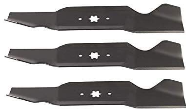 ISE Replacement Set of 3 Lawnmower Blades for MTD, Replaces Part Numbers: 742-0542, 942-0542