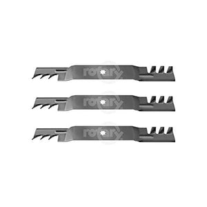 Rotary 3 Pack Lawn Mower Blades Fits John Deere AM137328 AM141033 GX22151 GY20850