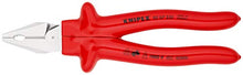 Load image into Gallery viewer, Knipex 02 07 225 High Leverage Combination Pliers 8,86" with dipped insulation
