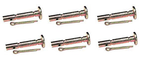 6 Pack, Shear Pins & Nuts for MTD 738-04124, 738-04124A