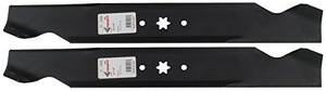 Rotary (2) 12380 Mower Blades John Deere AM137327 AM141032 AM141034, 42" Deck